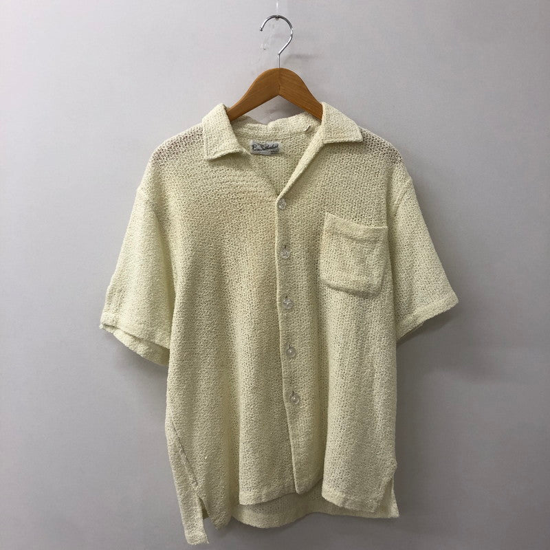 【中古品】【メンズ】 ROSS SUTHERLAND ロスサザーランド KNIT S/S SHIRT ニット ショートスリーブ シャツ トップス 半袖 145-250810-ts-17-tei サイズ：M カラー：ホワイト 万代Net店