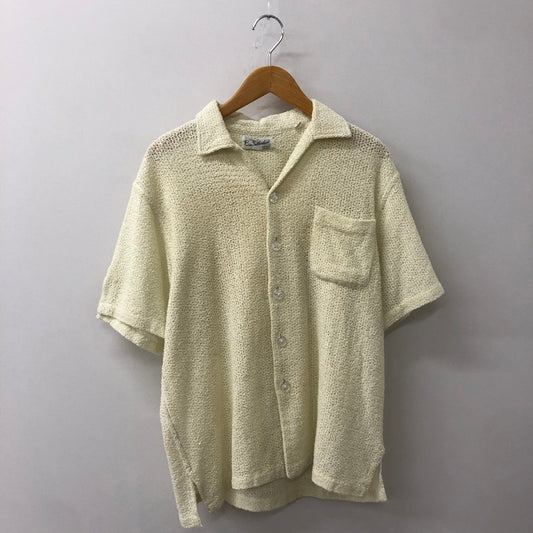 【中古品】【メンズ】 ROSS SUTHERLAND ロスサザーランド KNIT S/S SHIRT ニット ショートスリーブ シャツ トップス 半袖 145-250810-ts-17-tei サイズ：M カラー：ホワイト 万代Net店
