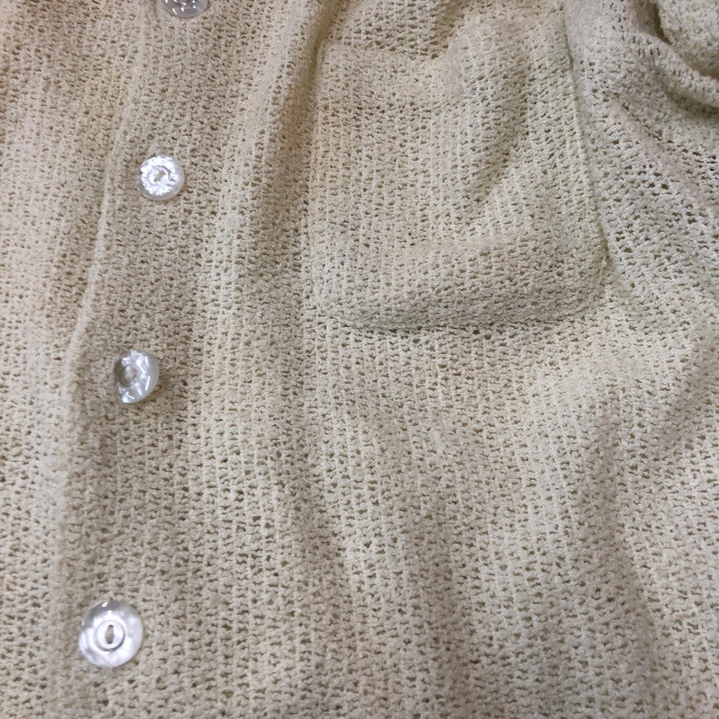 【中古品】【メンズ】 ROSS SUTHERLAND ロスサザーランド KNIT S/S SHIRT ニット ショートスリーブ シャツ トップス 半袖 145-250810-ts-17-tei サイズ：M カラー：ホワイト 万代Net店