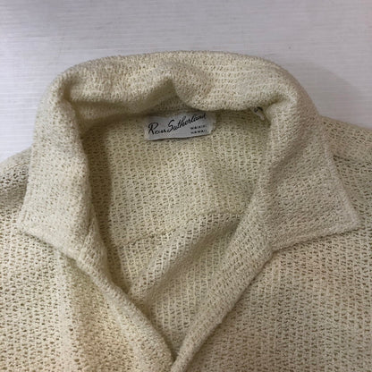 【中古品】【メンズ】 ROSS SUTHERLAND ロスサザーランド KNIT S/S SHIRT ニット ショートスリーブ シャツ トップス 半袖 145-250810-ts-17-tei サイズ：M カラー：ホワイト 万代Net店