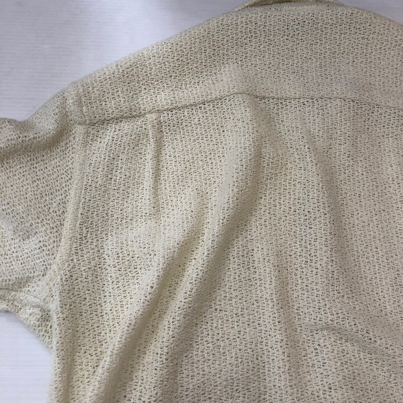 【中古品】【メンズ】 ROSS SUTHERLAND ロスサザーランド KNIT S/S SHIRT ニット ショートスリーブ シャツ トップス 半袖 145-250810-ts-17-tei サイズ：M カラー：ホワイト 万代Net店