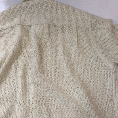 【中古品】【メンズ】 ROSS SUTHERLAND ロスサザーランド KNIT S/S SHIRT ニット ショートスリーブ シャツ トップス 半袖 145-250810-ts-17-tei サイズ：M カラー：ホワイト 万代Net店