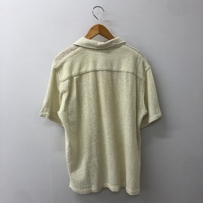 【中古品】【メンズ】 ROSS SUTHERLAND ロスサザーランド KNIT S/S SHIRT ニット ショートスリーブ シャツ トップス 半袖 145-250810-ts-17-tei サイズ：M カラー：ホワイト 万代Net店