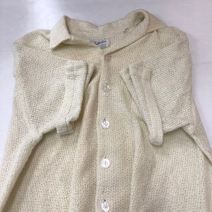 【中古品】【メンズ】 ROSS SUTHERLAND ロスサザーランド KNIT S/S SHIRT ニット ショートスリーブ シャツ トップス 半袖 145-250810-ts-17-tei サイズ：M カラー：ホワイト 万代Net店