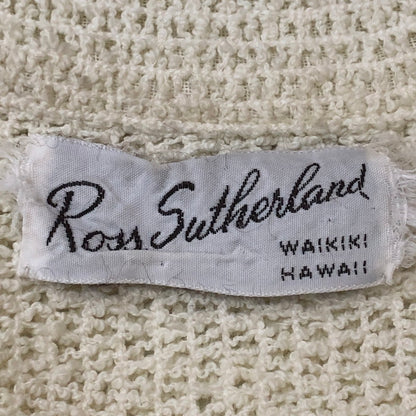 【中古品】【メンズ】 ROSS SUTHERLAND ロスサザーランド KNIT S/S SHIRT ニット ショートスリーブ シャツ トップス 半袖 145-250810-ts-17-tei サイズ：M カラー：ホワイト 万代Net店