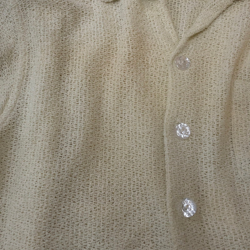 【中古品】【メンズ】 ROSS SUTHERLAND ロスサザーランド KNIT S/S SHIRT ニット ショートスリーブ シャツ トップス 半袖 145-250810-ts-17-tei サイズ：M カラー：ホワイト 万代Net店