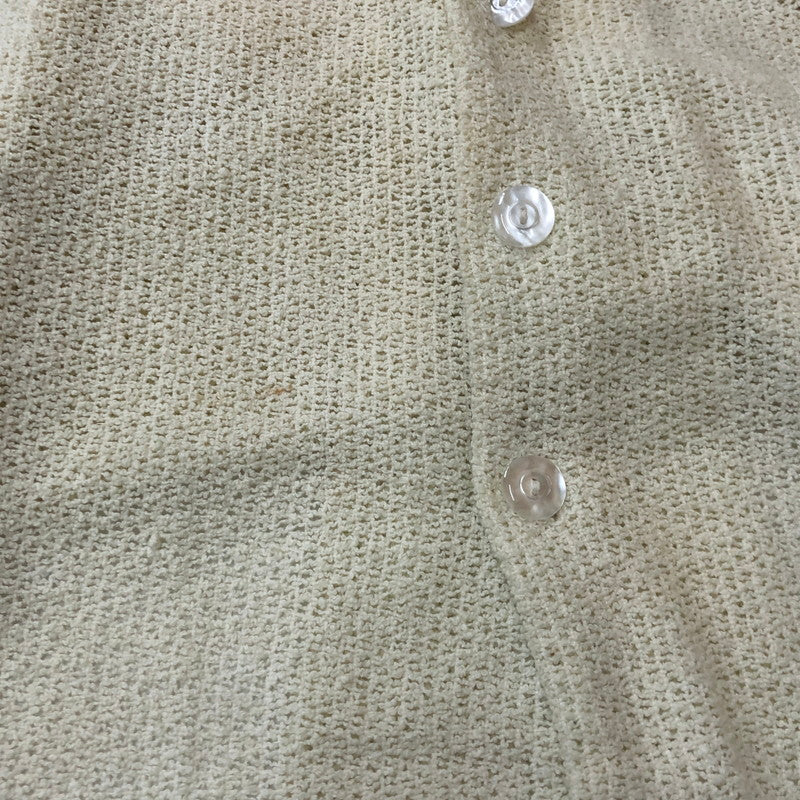 【中古品】【メンズ】 ROSS SUTHERLAND ロスサザーランド KNIT S/S SHIRT ニット ショートスリーブ シャツ トップス 半袖 145-250810-ts-17-tei サイズ：M カラー：ホワイト 万代Net店