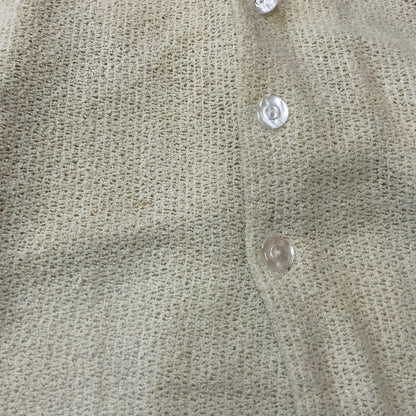 【中古品】【メンズ】 ROSS SUTHERLAND ロスサザーランド KNIT S/S SHIRT ニット ショートスリーブ シャツ トップス 半袖 145-250810-ts-17-tei サイズ：M カラー：ホワイト 万代Net店