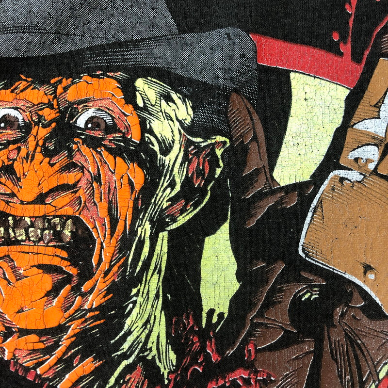 【現状渡し品】【メンズ】 UNKNOWN 80’s A NIGHTMARE ON ELM STREET 4 TEE VINTAGE 80年代 エルム街の悪夢4 Tシャツ トップス 半袖 ヴィンテージ 145-250810-ts-13-tei サイズ：XL カラー：ブラック 万代Net店