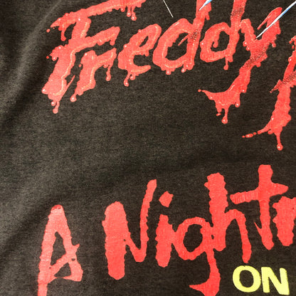 【現状渡し品】【メンズ】 UNKNOWN 80’s A NIGHTMARE ON ELM STREET 4 TEE VINTAGE 80年代 エルム街の悪夢4 Tシャツ トップス 半袖 ヴィンテージ 145-250810-ts-13-tei サイズ：XL カラー：ブラック 万代Net店