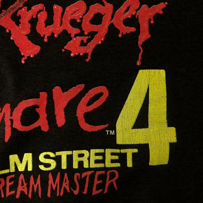 【現状渡し品】【メンズ】 UNKNOWN 80’s A NIGHTMARE ON ELM STREET 4 TEE VINTAGE 80年代 エルム街の悪夢4 Tシャツ トップス 半袖 ヴィンテージ 145-250810-ts-13-tei サイズ：XL カラー：ブラック 万代Net店