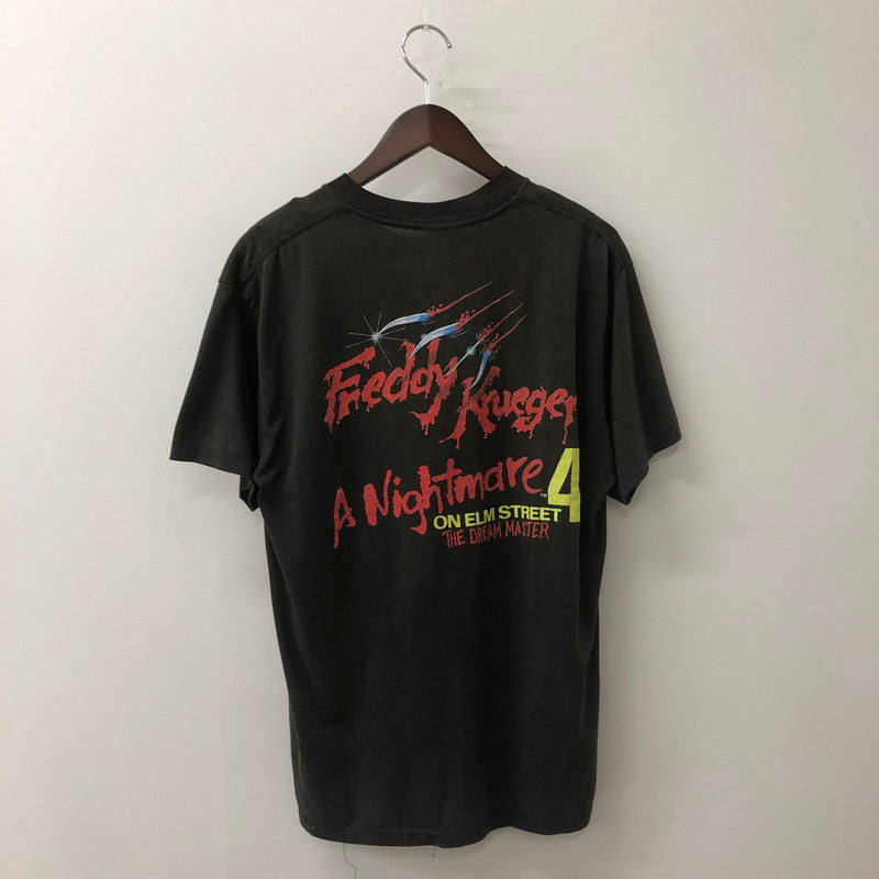 【現状渡し品】【メンズ】 UNKNOWN 80’s A NIGHTMARE ON ELM STREET 4 TEE VINTAGE 80年代 エルム街の悪夢4 Tシャツ トップス 半袖 ヴィンテージ 145-250810-ts-13-tei サイズ：XL カラー：ブラック 万代Net店