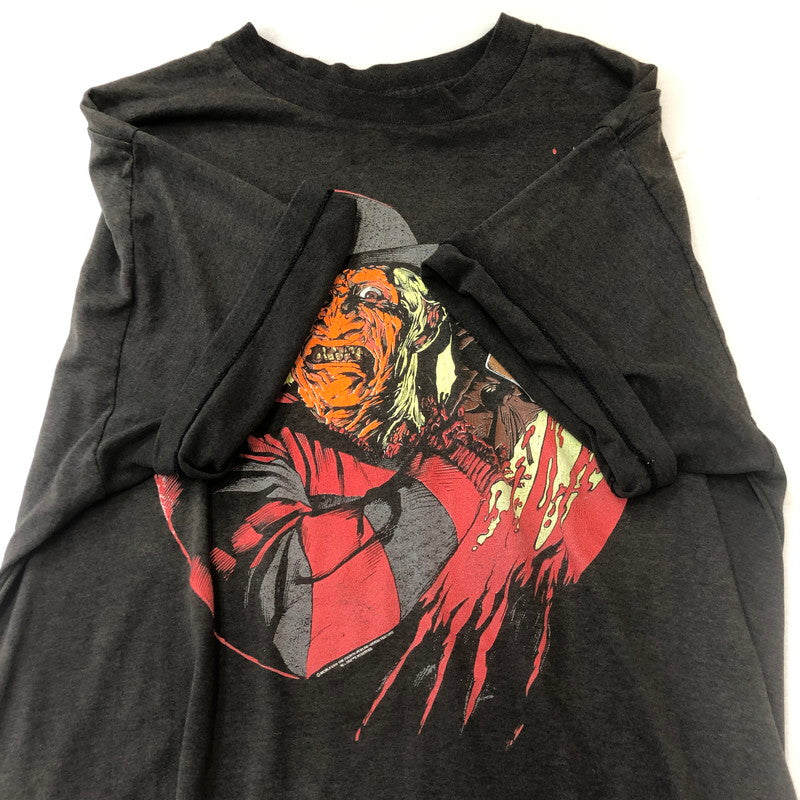 【現状渡し品】【メンズ】 UNKNOWN 80’s A NIGHTMARE ON ELM STREET 4 TEE VINTAGE 80年代 エルム街の悪夢4 Tシャツ トップス 半袖 ヴィンテージ 145-250810-ts-13-tei サイズ：XL カラー：ブラック 万代Net店