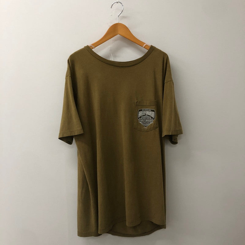 【中古品】【メンズ】 HARLEY DAVIDSON ハーレーダビッドソン 00’s POCKET TEE 2000年代 ポケット Tシャツ トップス 半袖 145-250810-ts-16-tei サイズ：XL カラー：ベージュ 万代Net店