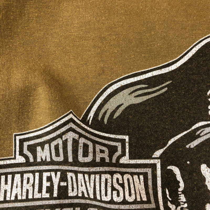 【中古品】【メンズ】 HARLEY DAVIDSON ハーレーダビッドソン 00’s POCKET TEE 2000年代 ポケット Tシャツ トップス 半袖 145-250810-ts-16-tei サイズ：XL カラー：ベージュ 万代Net店