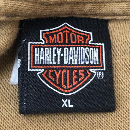 【中古品】【メンズ】 HARLEY DAVIDSON ハーレーダビッドソン 00’s POCKET TEE 2000年代 ポケット Tシャツ トップス 半袖 145-250810-ts-16-tei サイズ：XL カラー：ベージュ 万代Net店