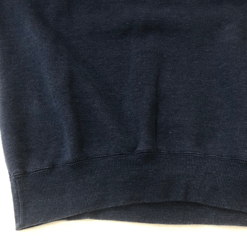 【中古品】【メンズ】 Champion チャンピオン 90’s LOGO PRINT CREWNECK SWEAT MADE IN USA 90年代 ロゴプリント クルーネックスウェット USA製 トップス トレーナー 145-250810-ts-19-tei サイズ：M カラー：ネイビー 万代Net店