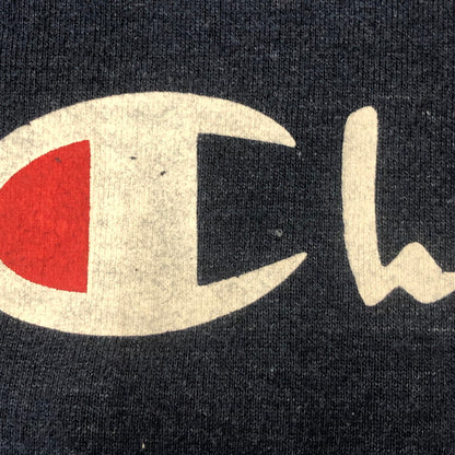 【中古品】【メンズ】 Champion チャンピオン 90’s LOGO PRINT CREWNECK SWEAT MADE IN USA 90年代 ロゴプリント クルーネックスウェット USA製 トップス トレーナー 145-250810-ts-19-tei サイズ：M カラー：ネイビー 万代Net店