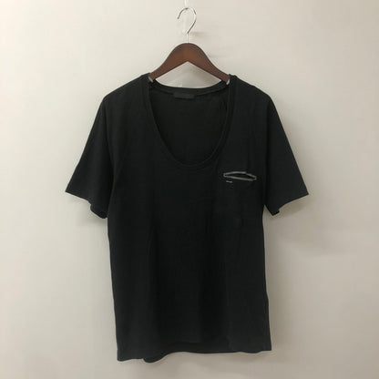 【中古品】【メンズ】 UNDERCOVER アンダーカバー 10SS HEAT CUT POCKET TEE E4803 LESS BUT BETTER期 ヒートカットポケットTシャツ トップス 半袖 レス バッド ベター期 140-250810-ts-01-tei サイズ：2 カラー：ブラック 万代Net店
