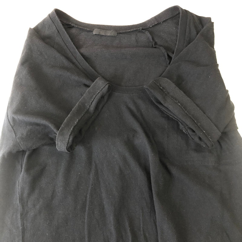 【中古品】【メンズ】 UNDERCOVER アンダーカバー 10SS HEAT CUT POCKET TEE E4803 LESS BUT BETTER期 ヒートカットポケットTシャツ トップス 半袖 レス バッド ベター期 140-250810-ts-01-tei サイズ：2 カラー：ブラック 万代Net店