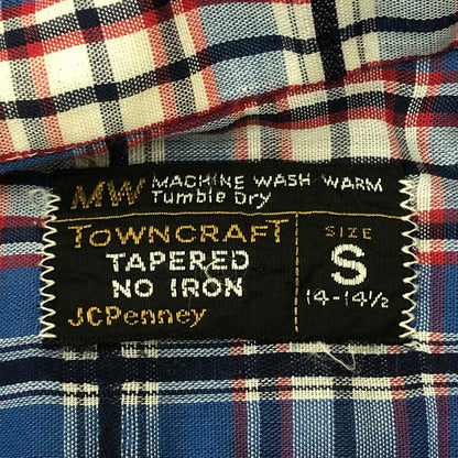 【中古品】【メンズ】 J.C. PENNEY ジェーシーペニー 70’s TOWNCRAFT S/S CHECK SHIRT VINTAGE 70年代 タウンクラフト ショートスリーブ チェックシャツ トップス 半袖 ヴィンテージ 145-250810-ts-20-tei サイズ：S カラー：チェック 万代Net店