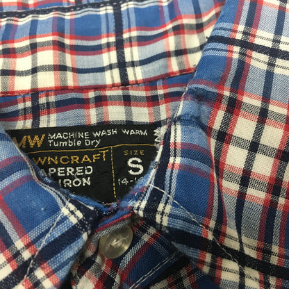 【中古品】【メンズ】 J.C. PENNEY ジェーシーペニー 70’s TOWNCRAFT S/S CHECK SHIRT VINTAGE 70年代 タウンクラフト ショートスリーブ チェックシャツ トップス 半袖 ヴィンテージ 145-250810-ts-20-tei サイズ：S カラー：チェック 万代Net店