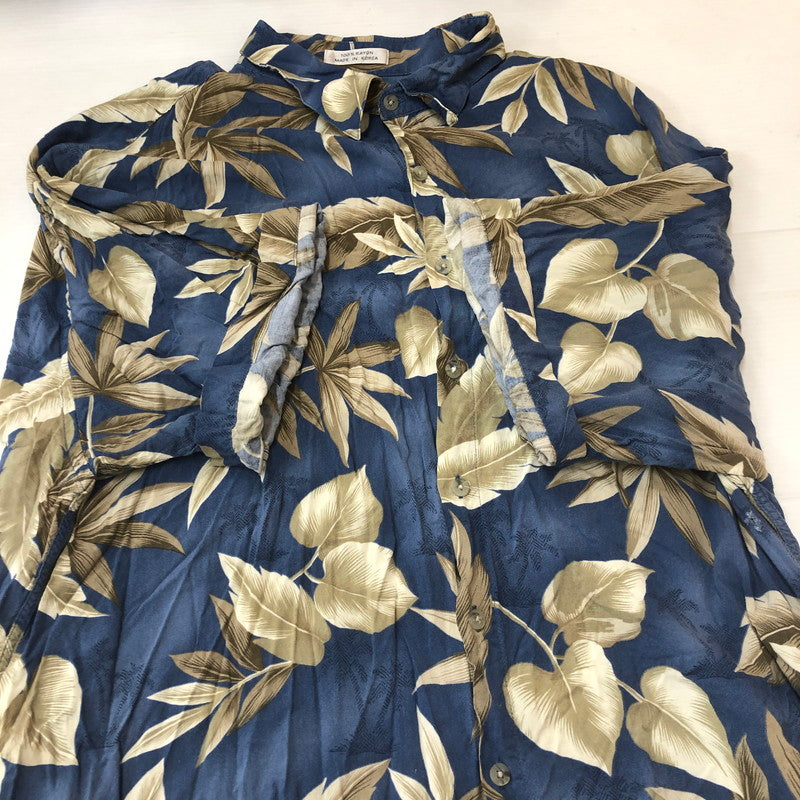【現状渡し品】【メンズ】 Pierre Cardin ピエールカルダン S/S RAYON HAWAIIAN SHIRT ショートスリーブ レーヨン ハワイアンシャツ トップス 半袖 アロハシャツ 145-250810-ts-21-tei サイズ：XXL カラー：総柄 万代Net店
