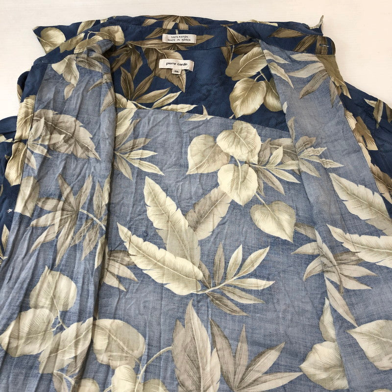 【現状渡し品】【メンズ】 Pierre Cardin ピエールカルダン S/S RAYON HAWAIIAN SHIRT ショートスリーブ レーヨン ハワイアンシャツ トップス 半袖 アロハシャツ 145-250810-ts-21-tei サイズ：XXL カラー：総柄 万代Net店