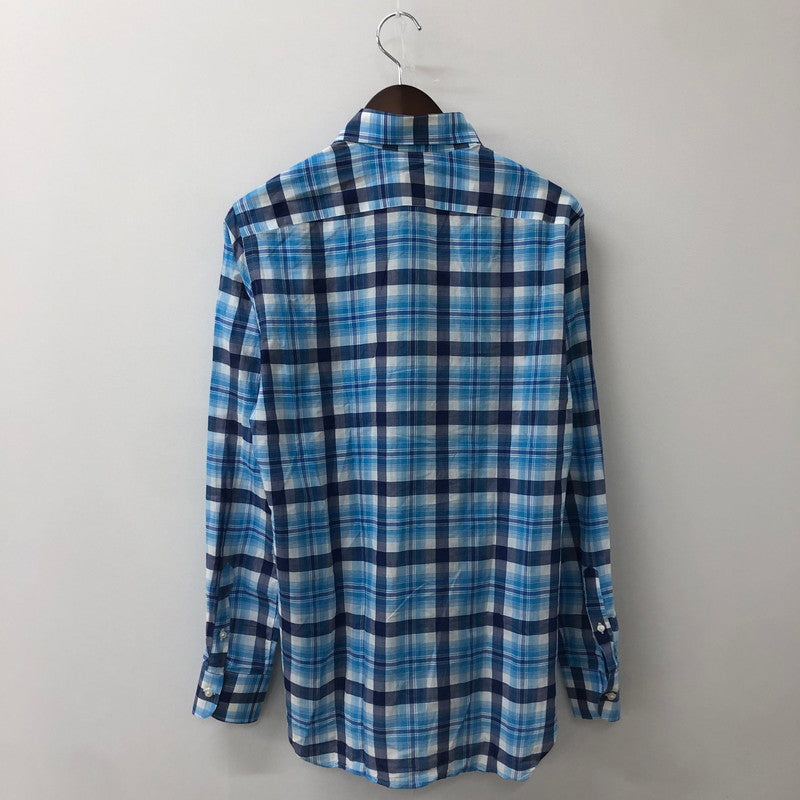 【中古品】【メンズ】 GIANGI NAPOLI ジャンジ ナポリ L/S COTTON CHECK SHIRT ロングスリーブ コットン チェックシャツ トップス 長袖 147-250810-ts-24-tei サイズ：サイズ不明 カラー：チェック 万代Net店