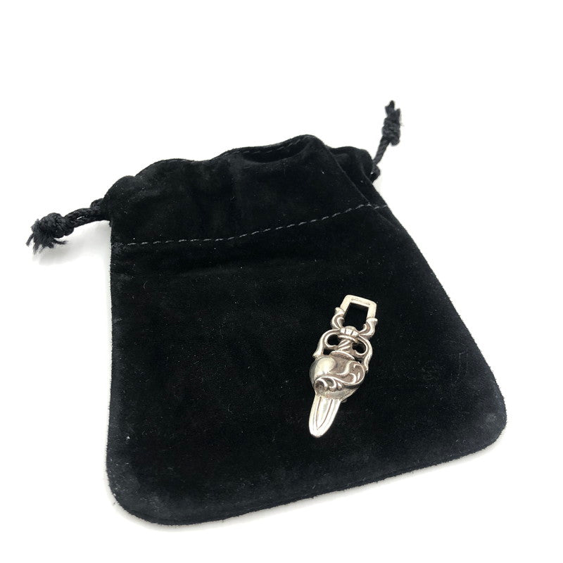 【中古品】【メンズ】 CHROME HEARTS クロムハーツ DAGGER HEART ダガーハート ペンダント シルバー アクセサリー ペンダントトップ 190-250816-kk-05-tei カラー：シルバー 万代Net店
