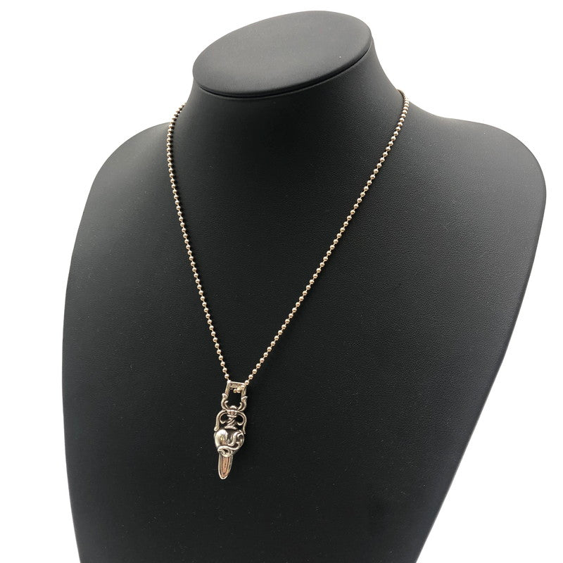 【中古品】【メンズ】 CHROME HEARTS クロムハーツ DAGGER HEART ダガーハート ペンダント シルバー アクセサリー ペンダントトップ 190-250816-kk-05-tei カラー：シルバー 万代Net店