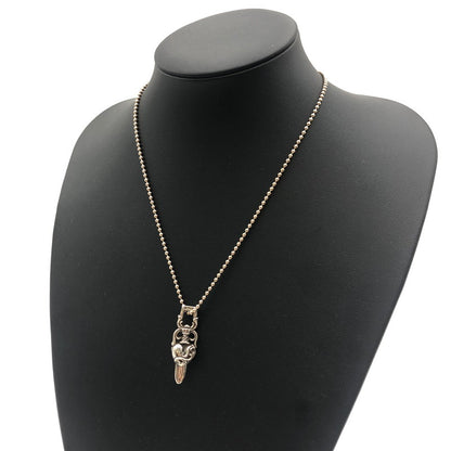 【中古品】【メンズ】 CHROME HEARTS クロムハーツ DAGGER HEART ダガーハート ペンダント シルバー アクセサリー ペンダントトップ 190-250816-kk-05-tei カラー：シルバー 万代Net店