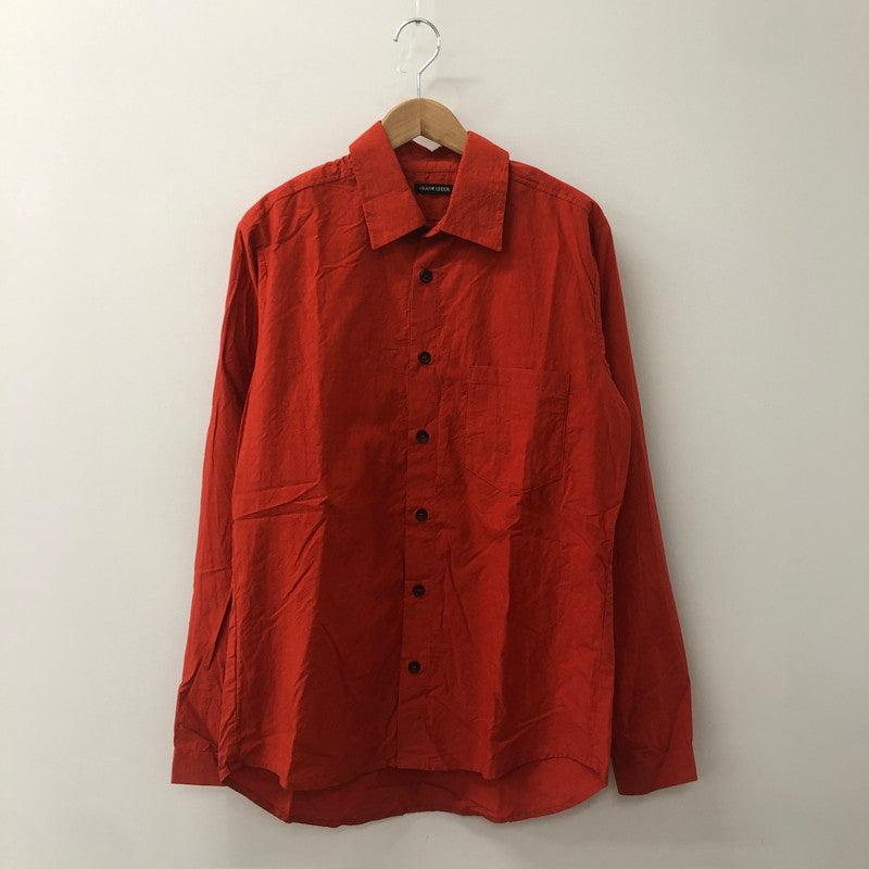【中古品】【メンズ】 FRANK LEDER フランクリーダー 21SS TRIPLE WASH THIN COTTON SHIRT 0916094 トリプル ウォッシュ スィン コットンシャツ 長袖 トップス 141-250813-KS-02-tei サイズ：M カラー：オレンジ 万代Net店