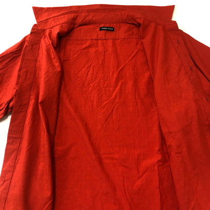 【中古品】【メンズ】 FRANK LEDER フランクリーダー 21SS TRIPLE WASH THIN COTTON SHIRT 0916094 トリプル ウォッシュ スィン コットンシャツ 長袖 トップス 141-250813-KS-02-tei サイズ：M カラー：オレンジ 万代Net店