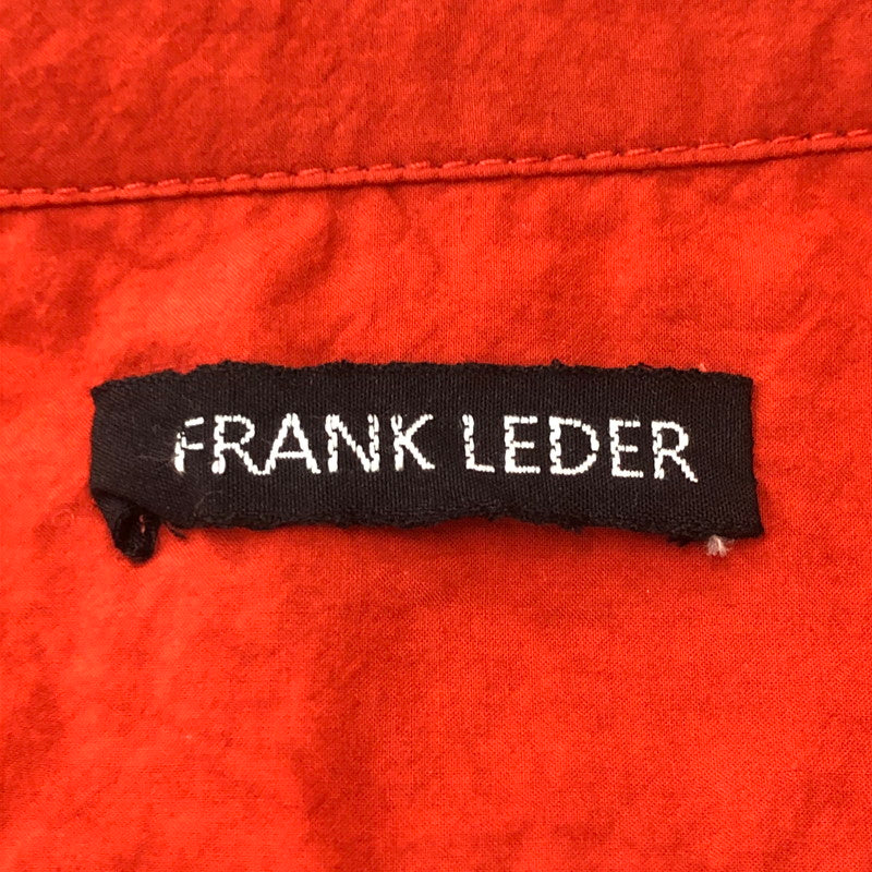 【中古品】【メンズ】 FRANK LEDER フランクリーダー 21SS TRIPLE WASH THIN COTTON SHIRT 0916094 トリプル ウォッシュ スィン コットンシャツ 長袖 トップス 141-250813-KS-02-tei サイズ：M カラー：オレンジ 万代Net店
