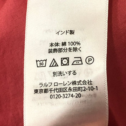【中古品】【メンズ】 POLO RALPH LAUREN ポロ・ラルフローレン OPEN COLLAR S/S SHIRT 710870303002 オープンカラー ショートスリーブ シャツ 半袖 トップス 147-250813-KS-15-tei サイズ：XL カラー：レッド 万代Net店