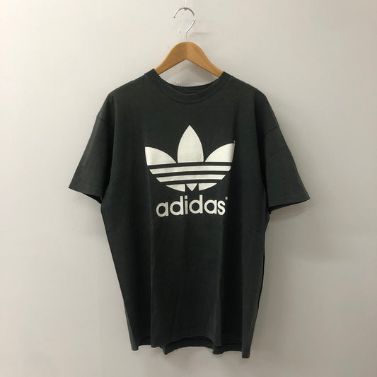 【中古品】【メンズ】 adidas アディダス 90's TREFOIL LOGO PRINT S/S TEE 90年代 トレフォイル ロゴ プリント ショートスリーブ Tシャツ 半袖 トップス 148-250813-KS-26-tei サイズ：L カラー：ブラック 万代Net店