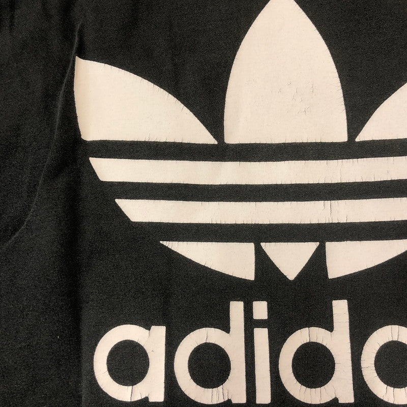 【中古品】【メンズ】 adidas アディダス 90's TREFOIL LOGO PRINT S/S TEE 90年代 トレフォイル ロゴ プリント ショートスリーブ Tシャツ 半袖 トップス 148-250813-KS-26-tei サイズ：L カラー：ブラック 万代Net店