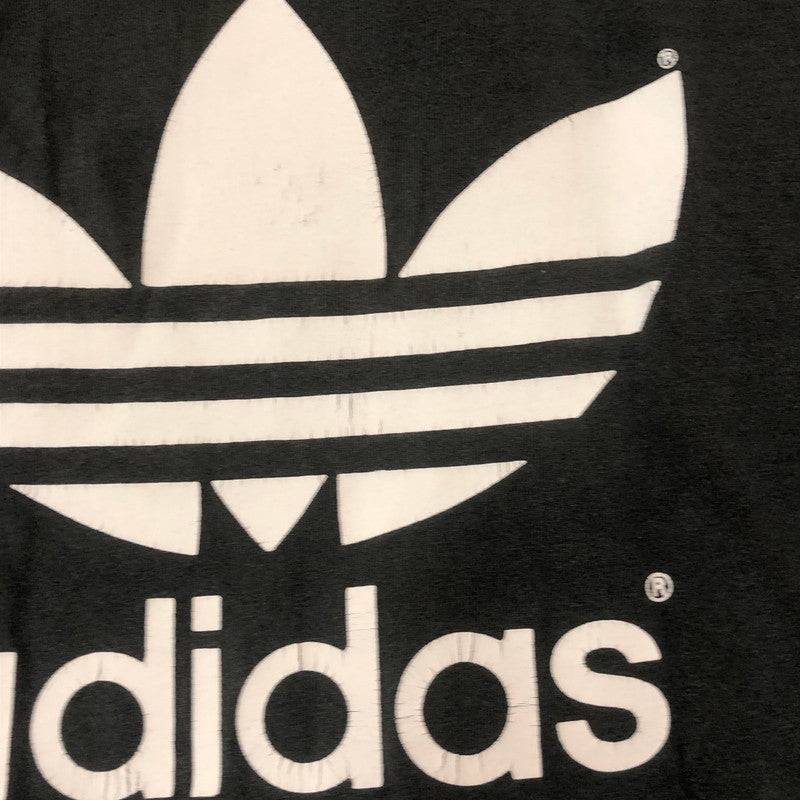 【中古品】【メンズ】 adidas アディダス 90's TREFOIL LOGO PRINT S/S TEE 90年代 トレフォイル ロゴ プリント ショートスリーブ Tシャツ 半袖 トップス 148-250813-KS-26-tei サイズ：L カラー：ブラック 万代Net店