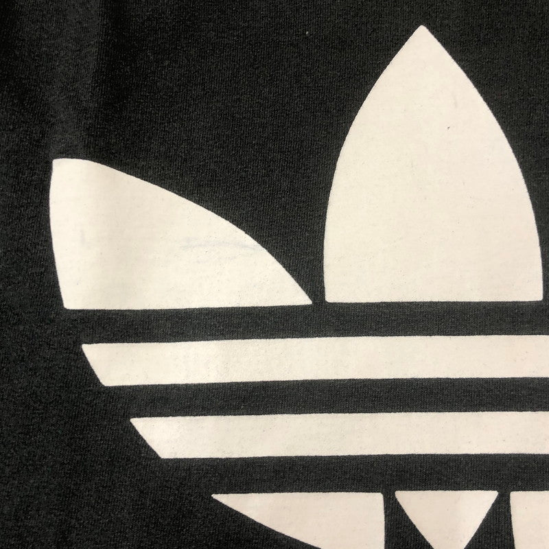 【中古品】【メンズ】 adidas アディダス 90's TREFOIL LOGO PRINT S/S TEE 90年代 トレフォイル ロゴ プリント ショートスリーブ Tシャツ 半袖 トップス 148-250813-KS-26-tei サイズ：L カラー：ブラック 万代Net店
