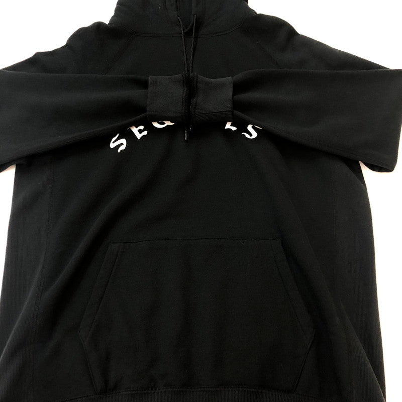 【中古品】【メンズ】 SEQUEL シークエル 24SS LOGO PULLOVER HOODIE SQ-24SS-HD-02 ロゴ プルオーバー フーディ 長袖 トップス パーカー 142-251022-yo-04-fuzh サイズ：S カラー：ブラック 万代Net店