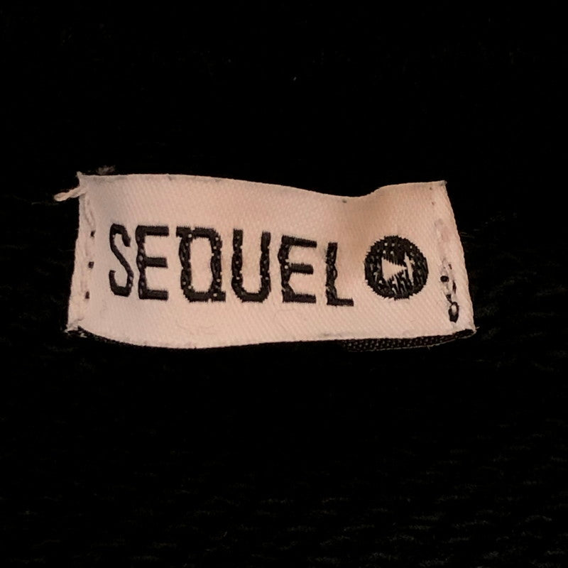 【中古品】【メンズ】 SEQUEL シークエル 24SS LOGO PULLOVER HOODIE SQ-24SS-HD-02 ロゴ プルオーバー フーディ 長袖 トップス パーカー 142-251022-yo-04-fuzh サイズ：S カラー：ブラック 万代Net店