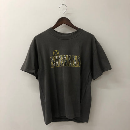 【中古品】【メンズ】 M＆O KNITS エムアンドオーニットズ 90's NIRVANA SMILE TEE S/S 90年代 ニルヴァーナ スマイル Tシャツ トップス 半袖 145-250816-ts-20-tei サイズ：M カラー：グレー 万代Net店
