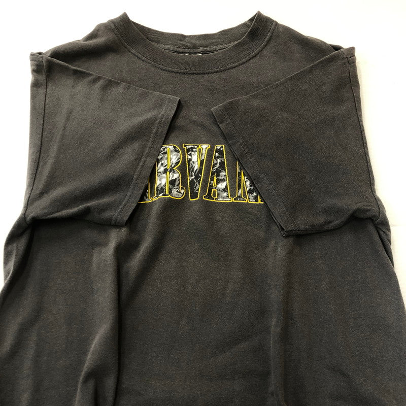 【中古品】【メンズ】 M＆O KNITS エムアンドオーニットズ 90's NIRVANA SMILE TEE S/S 90年代 ニルヴァーナ スマイル Tシャツ トップス 半袖 145-250816-ts-20-tei サイズ：M カラー：グレー 万代Net店