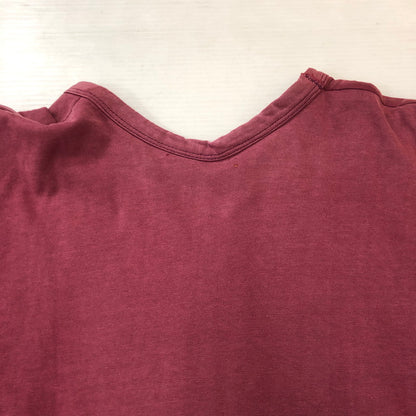 【現状渡し品】【メンズ】 Champion チャンピオン 70’s PICTOGRAM REVERSIBLE S/S TEE VINTAGE 70年代 ピクトグラム リバーシブル ショートスリーブ Tシャツ 半袖 トップス ヴィンテージ 145-250820-KS-17-tei サイズ：M カラー：ボルドー/イエロー 万代Net店