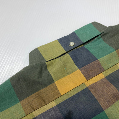 【現状渡し品】【メンズ】 BRENT ブレント 70’s VINTAGE CHECK S/S SHIRT 70年代 ヴィンテージ チェック ショートスリーブ シャツ 半袖 トップス 145-260723-sa-13-tei サイズ：S カラー：チェック 万代Net店