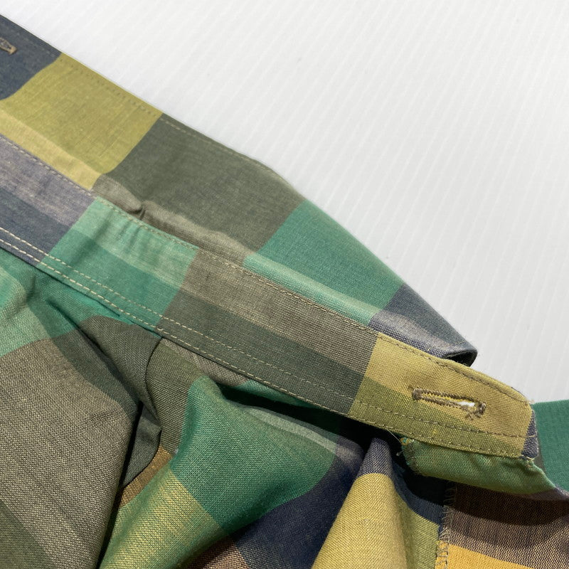 【現状渡し品】【メンズ】 BRENT ブレント 70’s VINTAGE CHECK S/S SHIRT 70年代 ヴィンテージ チェック ショートスリーブ シャツ 半袖 トップス 145-260723-sa-13-tei サイズ：S カラー：チェック 万代Net店
