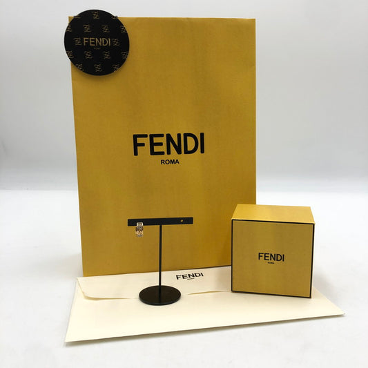 【中古品】【レディース】 FENDI フェンディ F IS FENDI EARRING エフイズフェンディ フープピアス アクセサリー 182-250826-kk-10-tei カラー：GOLD 万代Net店