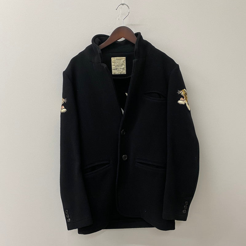 【中古品】【メンズ】 SWINGIN SLILY スウィンギンスライリー EMBROIDERED MELTON WOOL JACKET 刺繍メルトンウールジャケット アウター 145-250817-ts-19-fuz サイズ：M カラー：ブラック 万代Net店