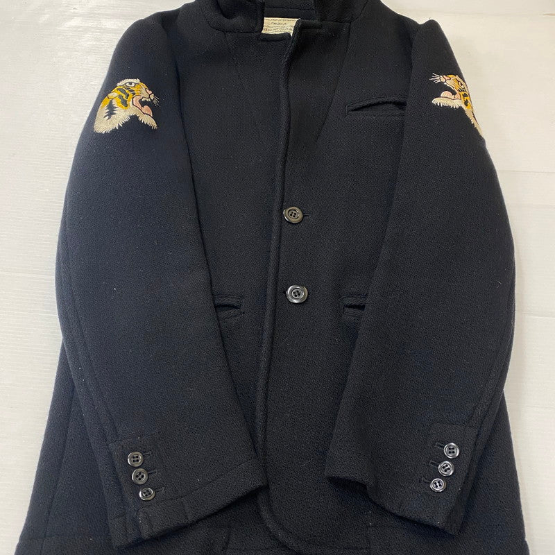 【中古品】【メンズ】 SWINGIN SLILY スウィンギンスライリー EMBROIDERED MELTON WOOL JACKET 刺繍メルトンウールジャケット アウター 145-250817-ts-19-fuz サイズ：M カラー：ブラック 万代Net店